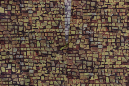 دولتشي آند غابانا بلوزة حريرية بطبعة فسيفساء متعددة الألوان