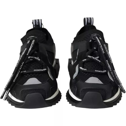 حذاء سنيكرز رجالي من دولتشي آند غابانا بشعار سورينتو باللونين الأسود والأبيض