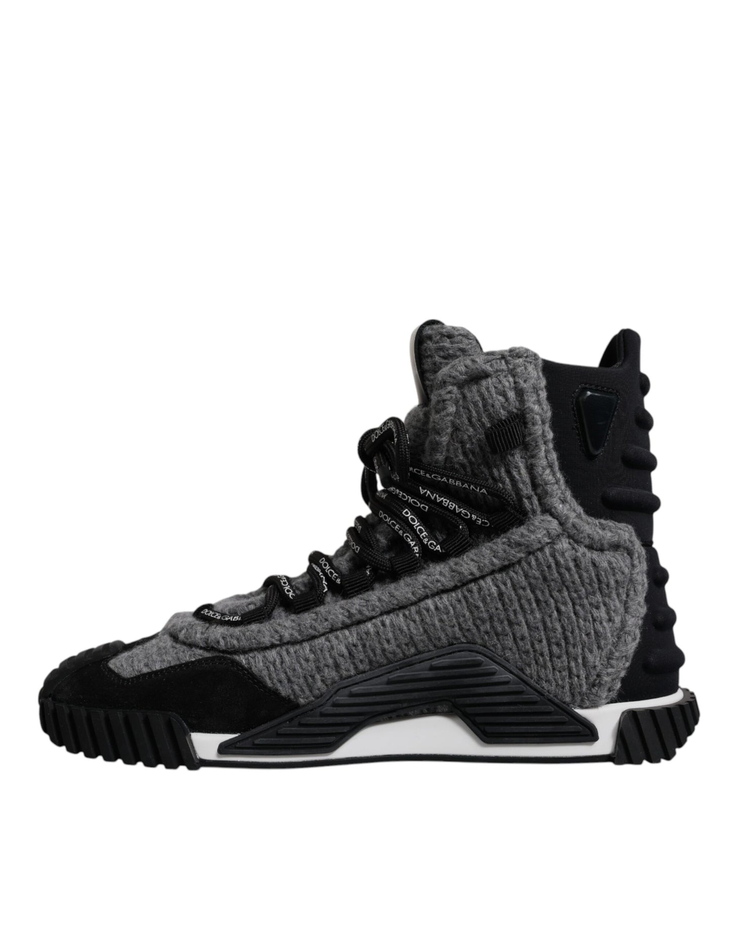 حذاء رياضي Dolce &amp; Gabbana رمادي أسود NS1 عالي الرقبة