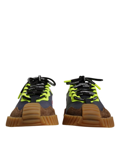 حذاء سنيكرز دولتشي آند غابانا متعدد الألوان من النايلون منخفض الرقبة NS1