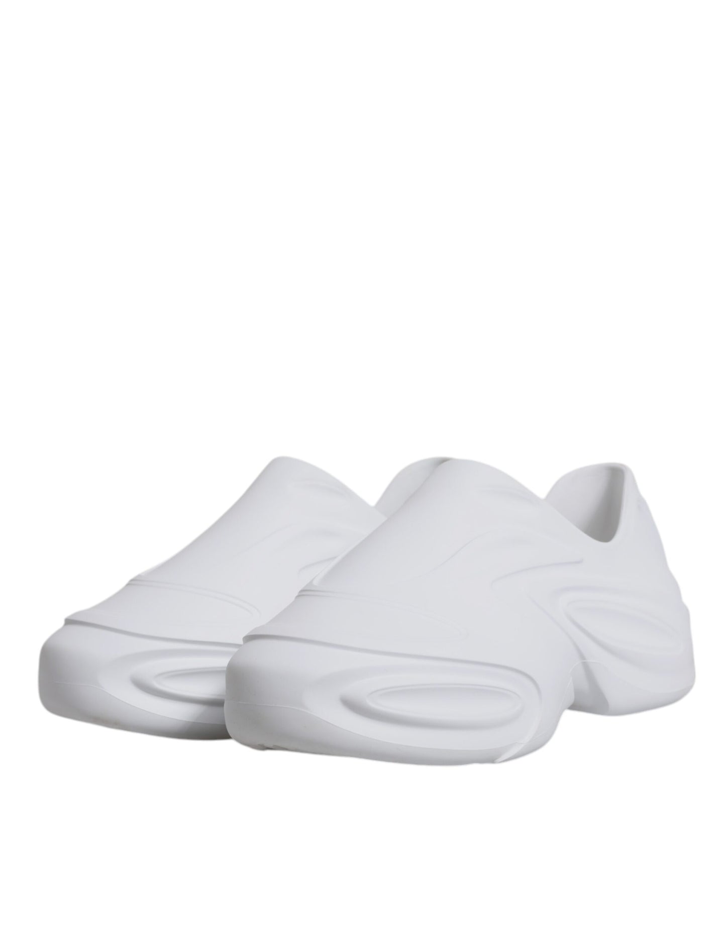 حذاء سنيكرز رجالي منخفض الرقبة من دولتشي آند غابانا، أبيض، دايماستر