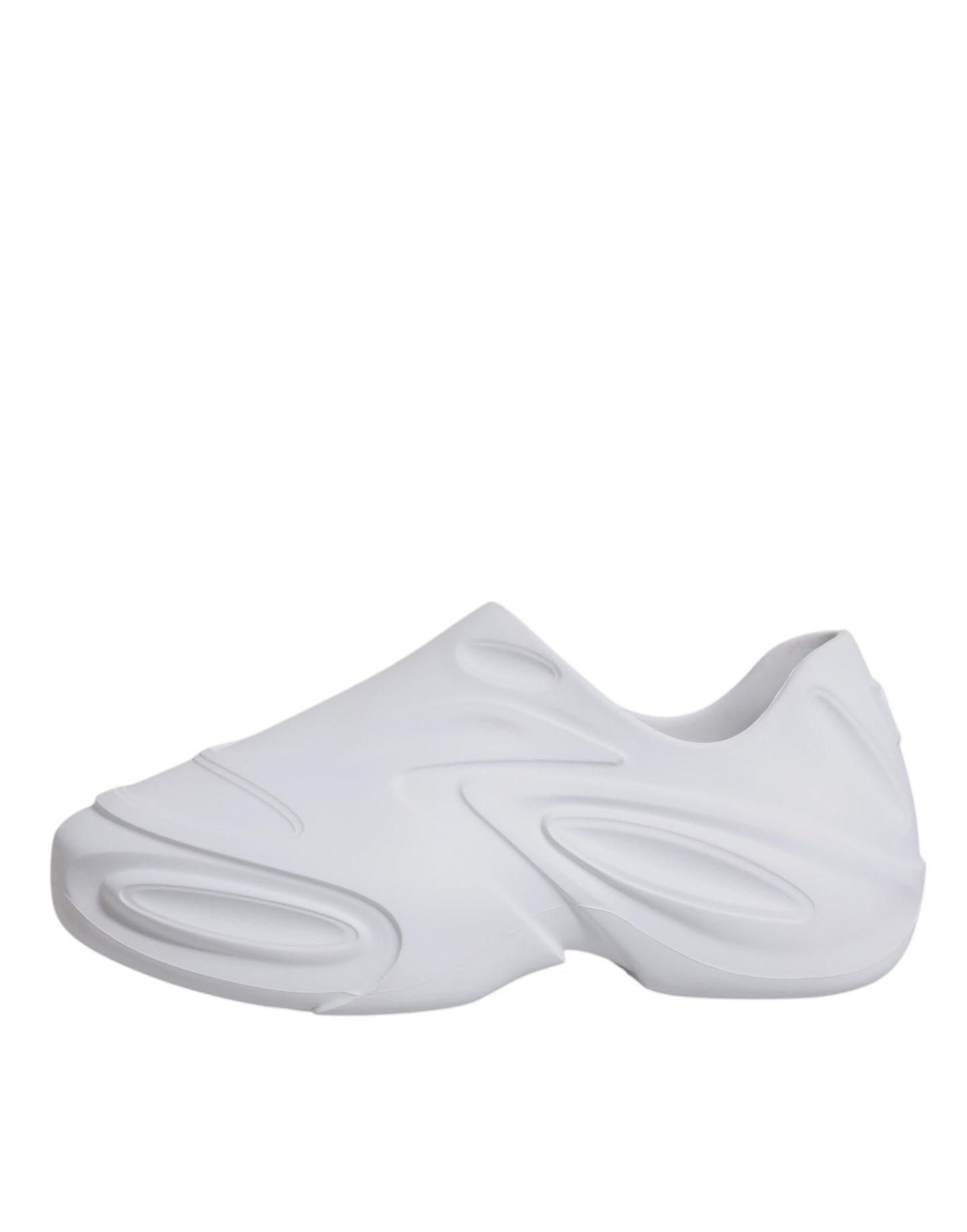 حذاء سنيكرز رجالي منخفض الرقبة من دولتشي آند غابانا، أبيض، دايماستر