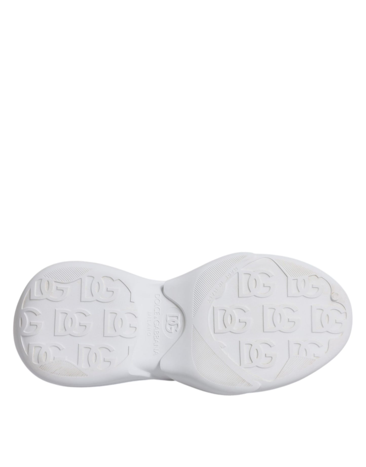 حذاء سنيكرز رجالي منخفض الرقبة من دولتشي آند غابانا، أبيض، دايماستر