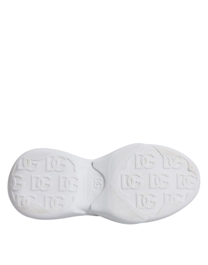 حذاء سنيكرز رجالي منخفض الرقبة من دولتشي آند غابانا، أبيض، دايماستر