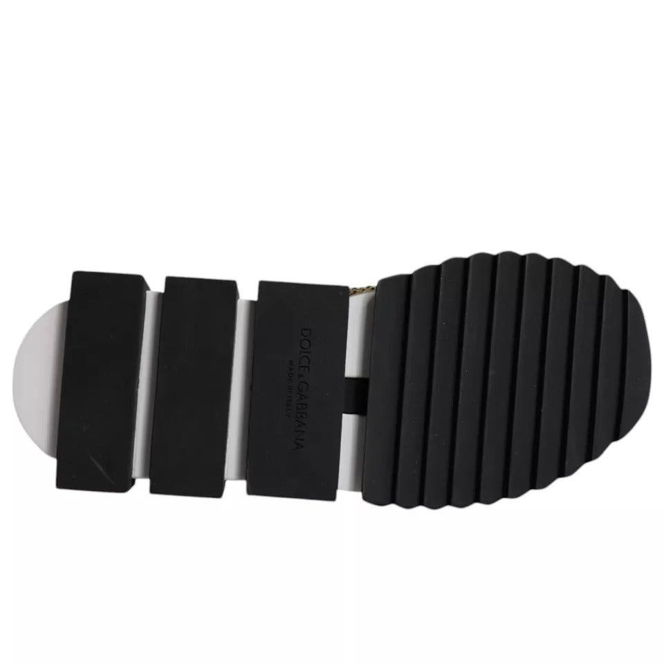 حذاء سنيكرز سورينتو من دولتشي آند غابانا مرصع بأحجار الراين الذهبية