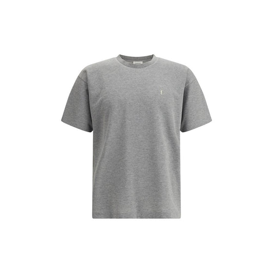 Saint Laurent Grey Cotton Oversized T-shirt