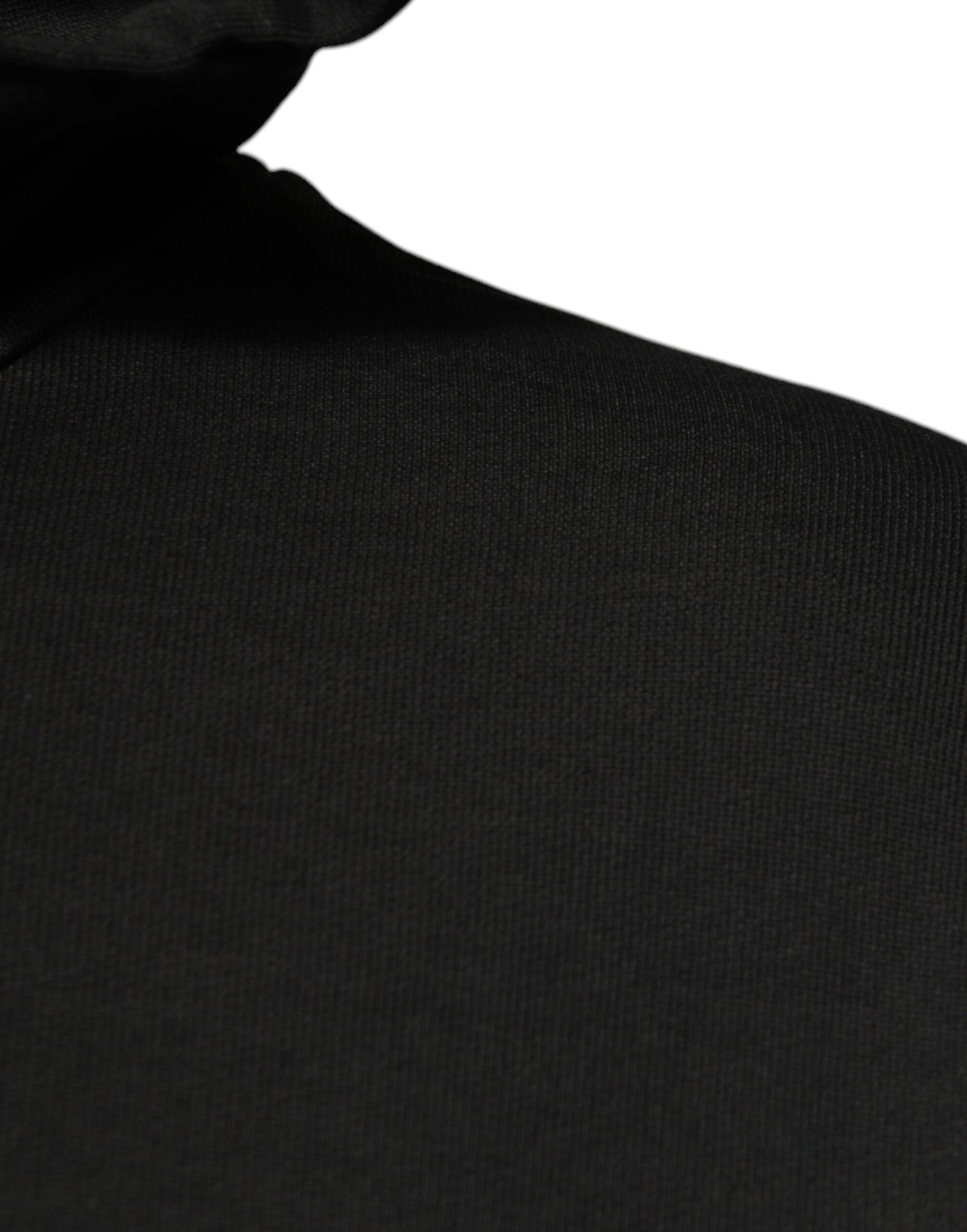 سترة دولتشي آند غابانا سوداء من القطن بغطاء رأس ودرع DG