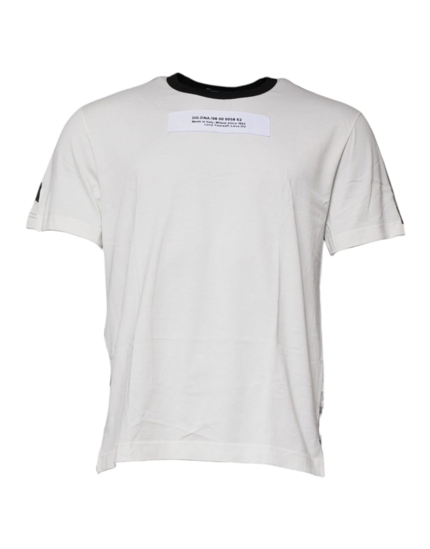 تي شيرت دولتشي آند غابانا متعدد الألوان بطبعة مموهة ورقبة دائرية