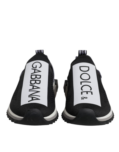 حذاء سنيكرز دولتشي آند غابانا سورينتو سهل الارتداء باللونين الأسود والأبيض