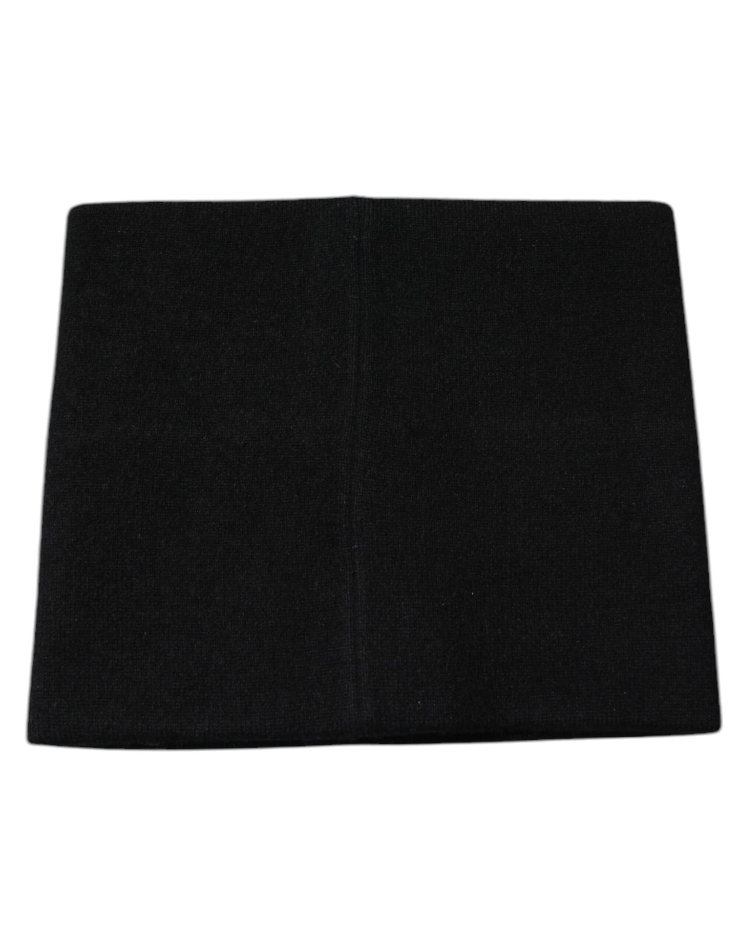 Dolce & Gabbana Black Cashmere DG Logo Square Handkerchief Scarf