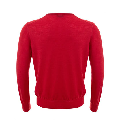 Gran Sasso Red Wool Sweatshirt