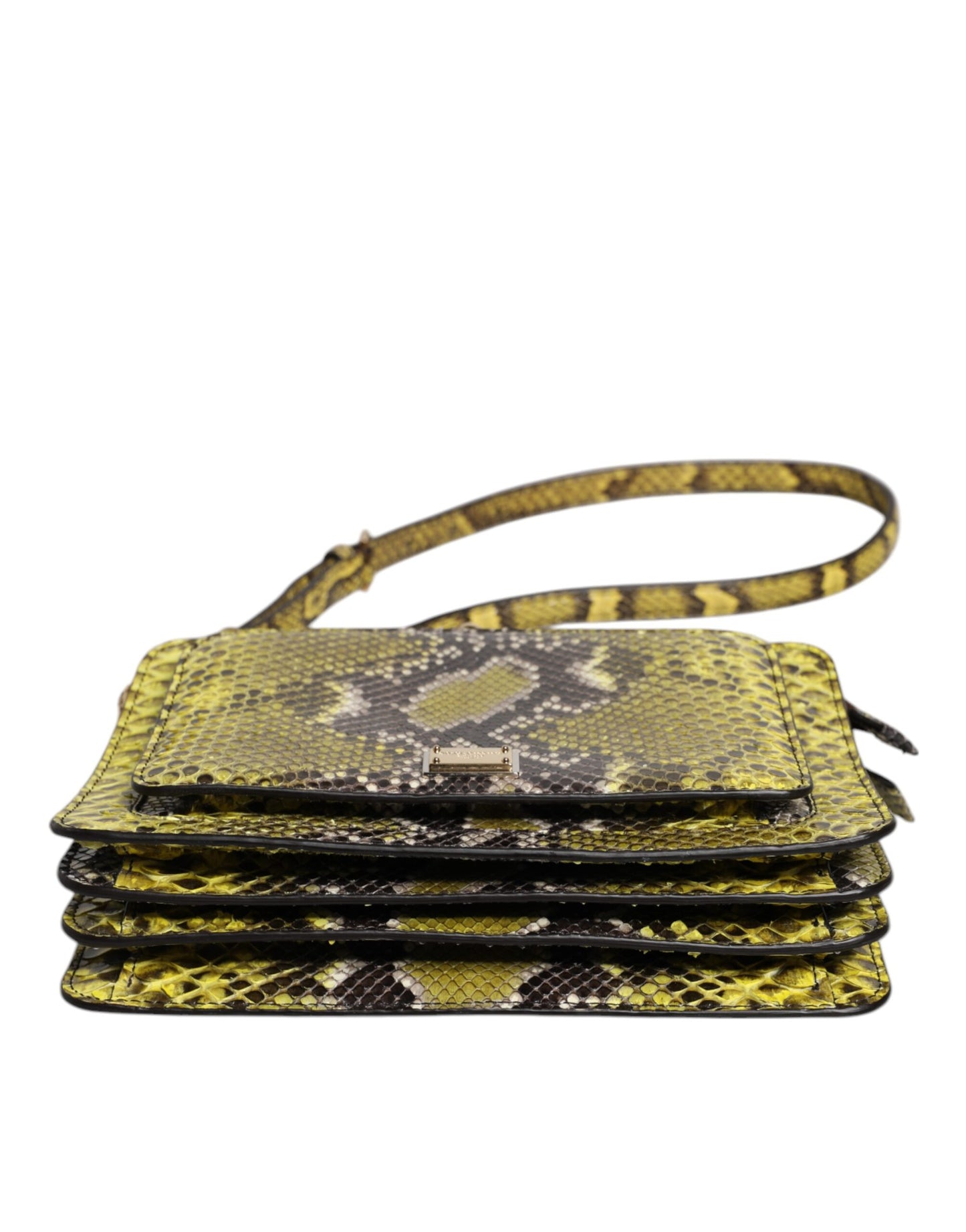 حقيبة كروس بودي دولتشي آند غابانا من الجلد الطبيعي باللون الأخضر مع لوحة DG