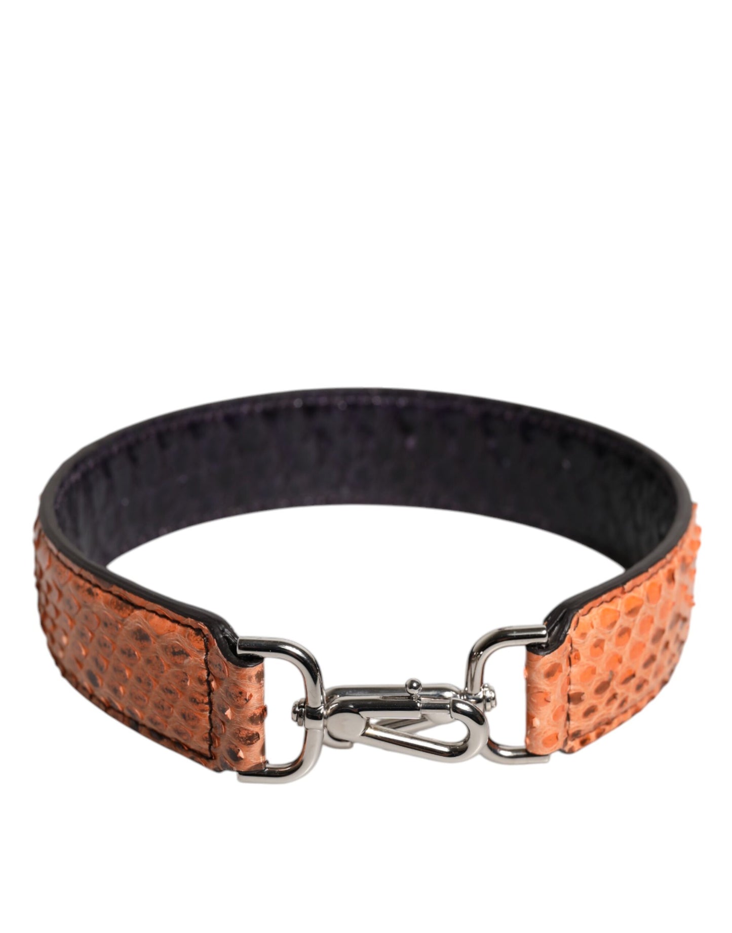 حقيبة دولتشي آند غابانا من الجلد الطبيعي باللون الأسود والبيج وحزام كتف