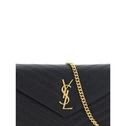 Saint Laurent Black Calf Leather Bos Taurus Shoulder Bag