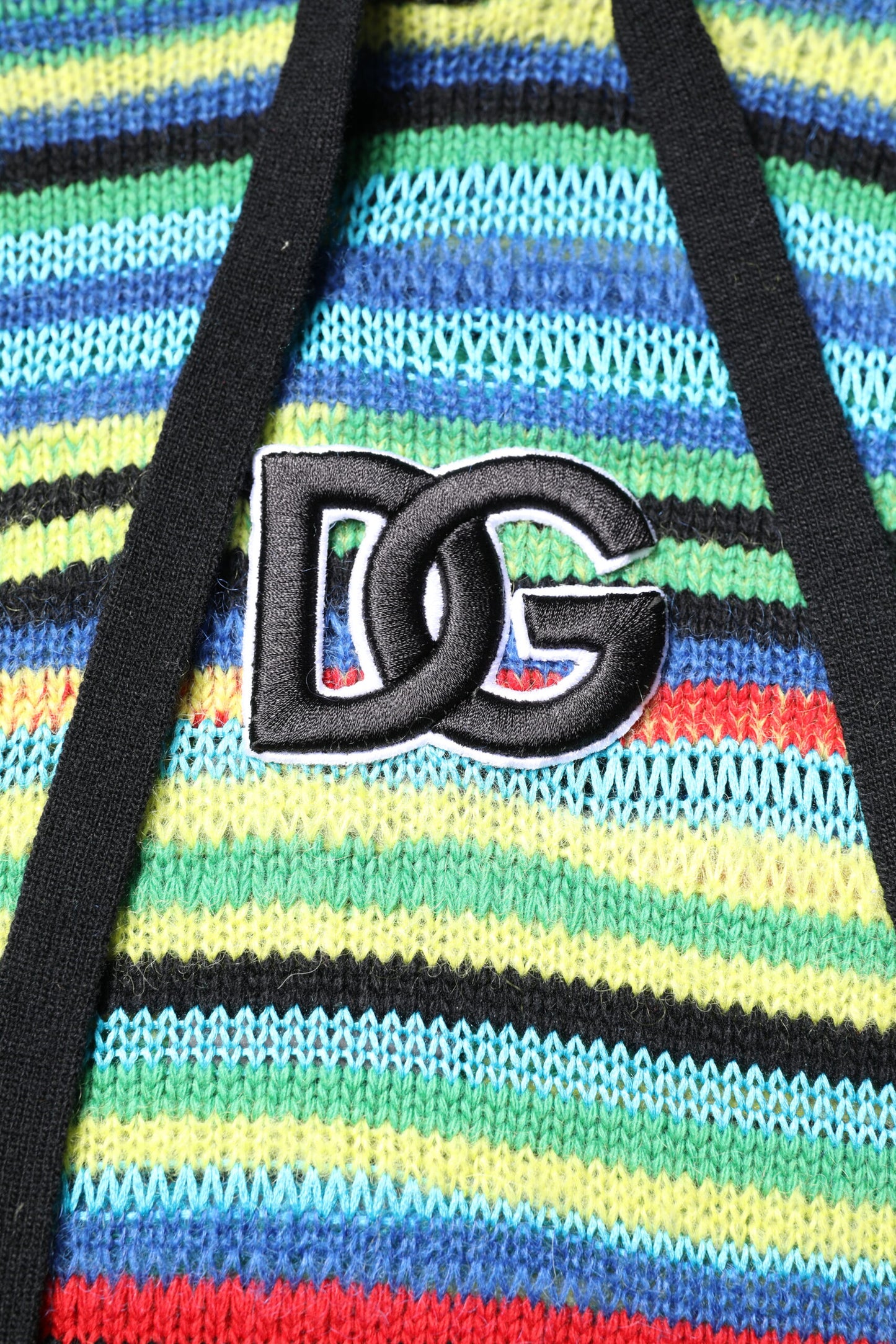 سترة بغطاء رأس من القطن متعدد الألوان من دولتشي آند غابانا