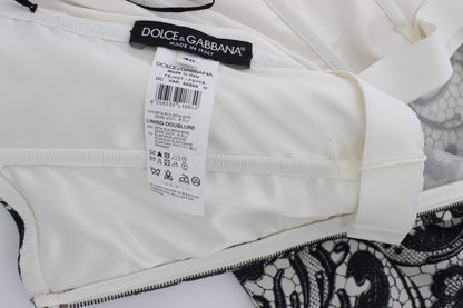 فستان دولتشي آند غابانا ماكسي من الحرير والدانتيل بنقشة الزهور من دولتشي آند غابانا