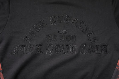 Dolce & Gabbana Black Embroidered Crew Neck Pullover Sweater