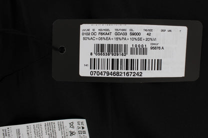 فستان دولتشي آند غابانا طويل ماكسي غمد بطبعة زهور باللون الوردي