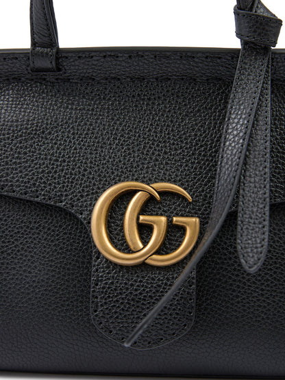 حقيبة يد Gucci GG Marmont الجلدية السوداء