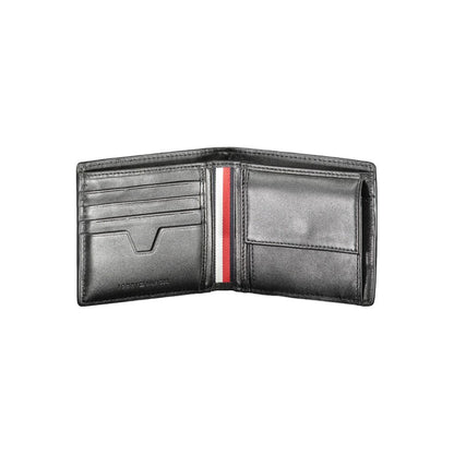 Tommy Hilfiger Black Leather Men Wallet