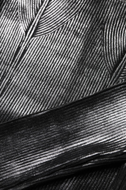 بلوزة دولتشي آند غابانا سوداء بأكمام طويلة من الفيسكوز