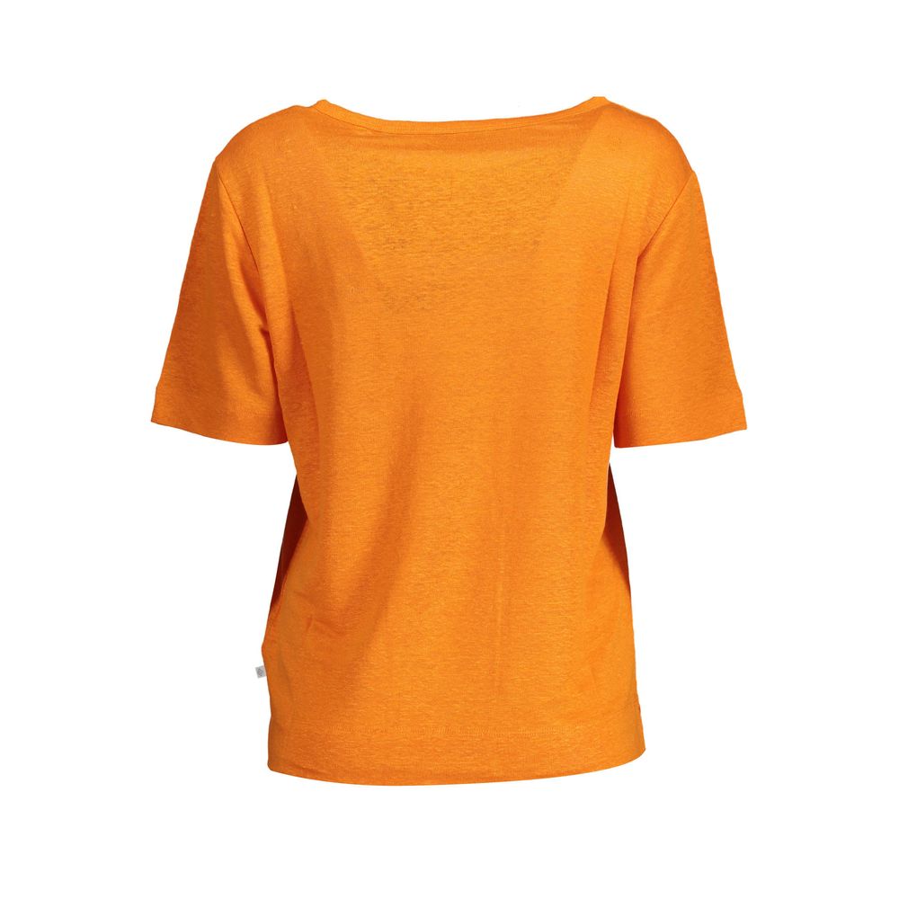 Gant Arancione Linen Women T-Shirt