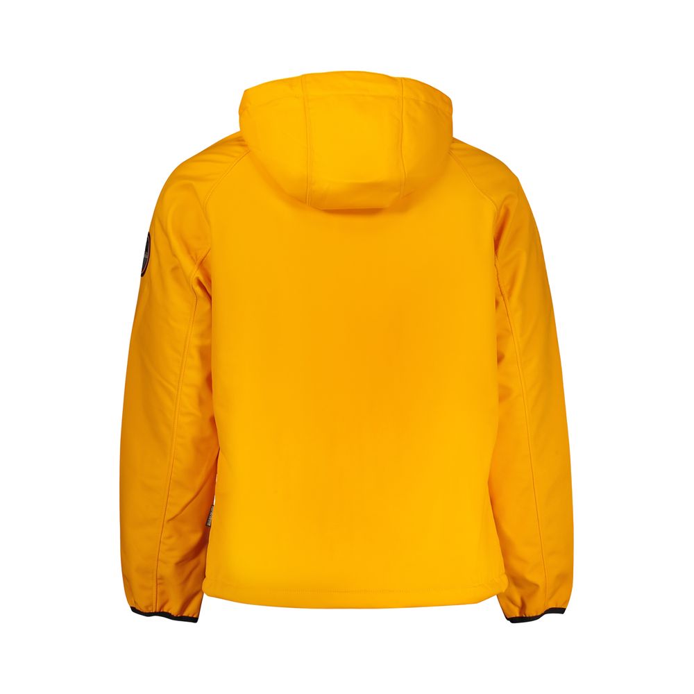 Napapijri Orange Recycled Polyester Men Jacket