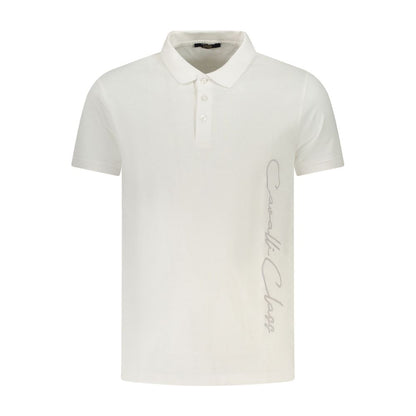 Cavalli Class Bianco Cotton Men Polo