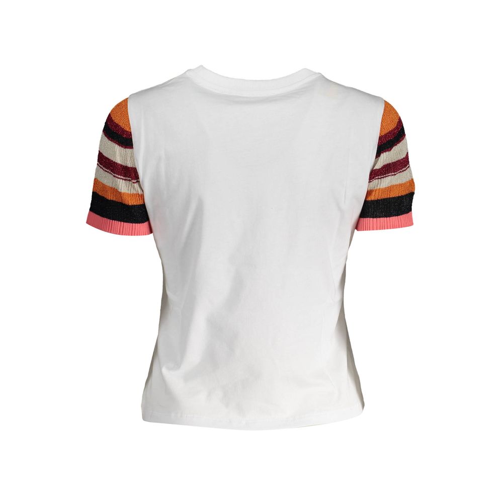 Desigual Bianco Cotton Women T-Shirt
