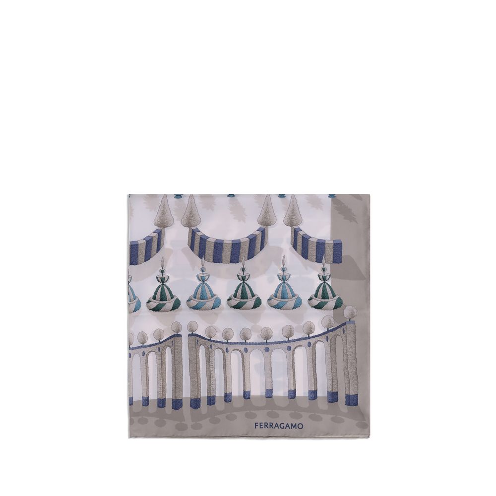 وشاح حريري متعدد الألوان من فيراغامو