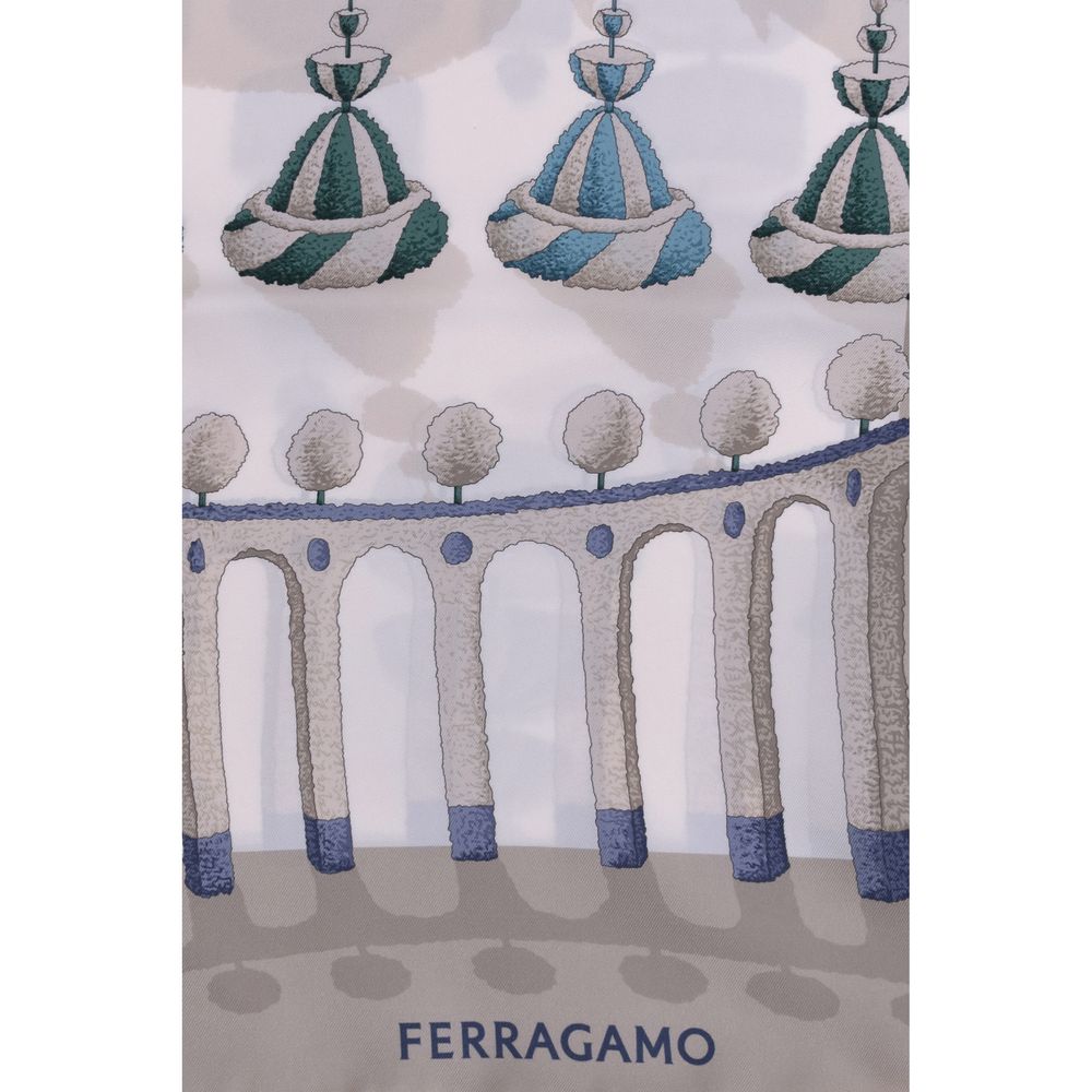 وشاح حريري متعدد الألوان من فيراغامو