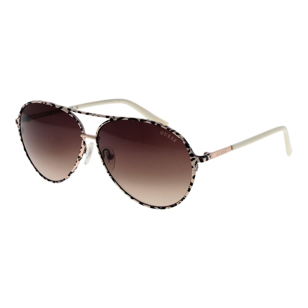 Guess Beige Metal Sunglasses
