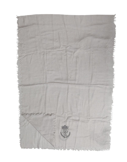 وشاح دولتشي آند غابانا رمادي DG Crown Neck Warmer Wrap Shawl