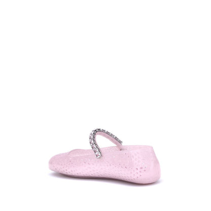 أحذية باليه متعددة الألوان من البولي يوريثين من جيمي تشو