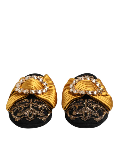 حذاء صندل مسطح متعدد الألوان من دولتشي آند غابانا