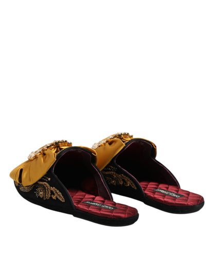 حذاء صندل مسطح متعدد الألوان من دولتشي آند غابانا
