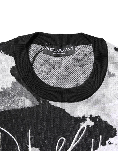 سترة دولتشي آند غابانا الحريرية متعددة الألوان بنقشة مموهة