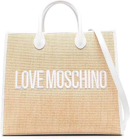 Love Moschino Straw Tote Bag