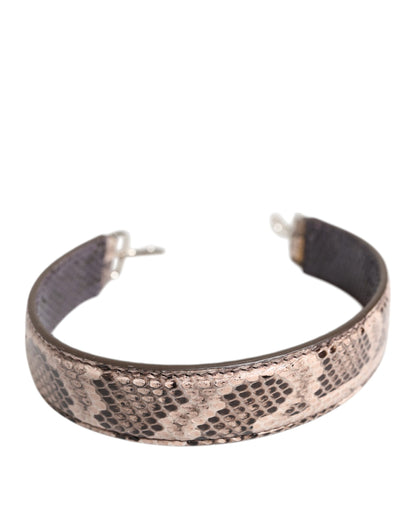 حزام كتف من الجلد الطبيعي البيج من دولتشي آند غابانا