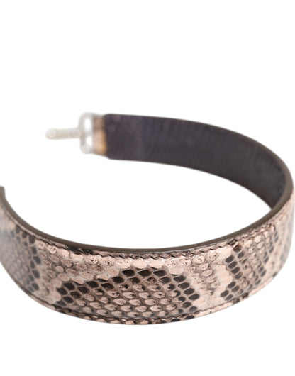 حزام كتف من الجلد الطبيعي البيج من دولتشي آند غابانا