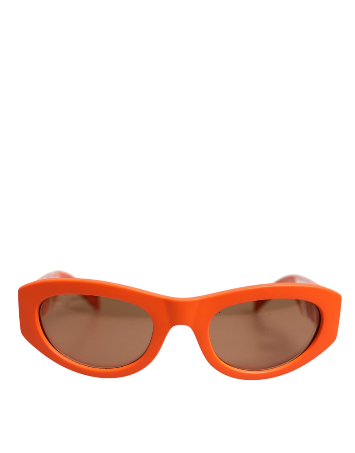 Dolce & Gabbana Orange Reborn To Live Oval Frame Logo Eyewear Sunglasses