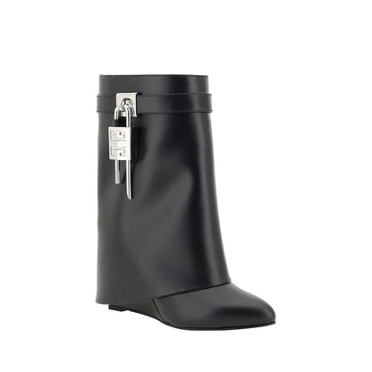 Givenchy Black Calf Leather Bos Taurus Ankle Boots