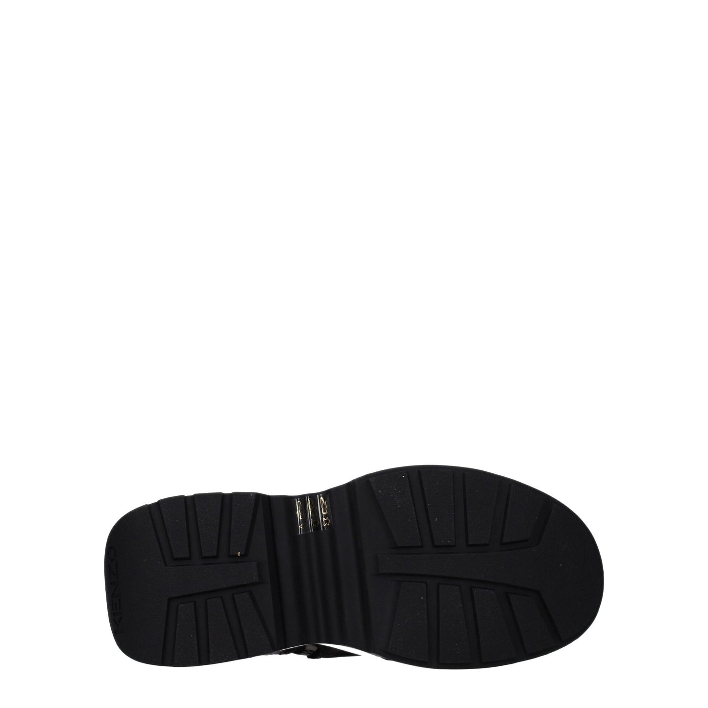 حذاء كينزو الجلدي الأسود للكاحل