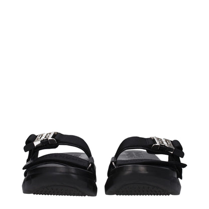 Givenchy Black Fabric Slippers
