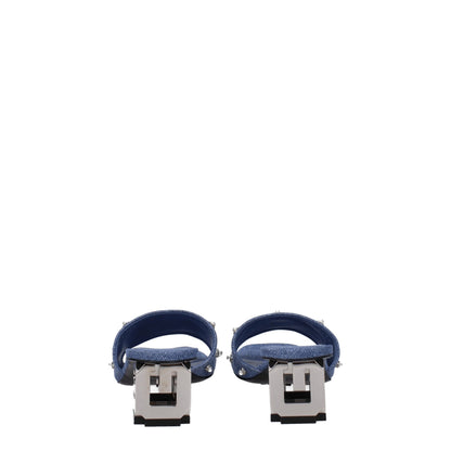 Givenchy Blue Fabric Sandals
