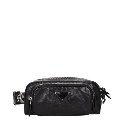 Prada Black Leather Crossbody Bag