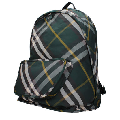 Burberry Green Fabric Backpack