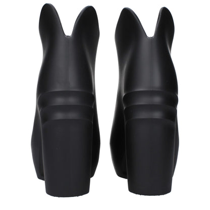 Givenchy Black Cotton Wedge Sandals