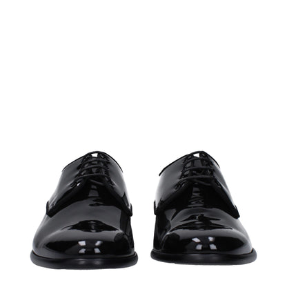 Dolce & Gabbana Black Leather Oxfords And Derbies