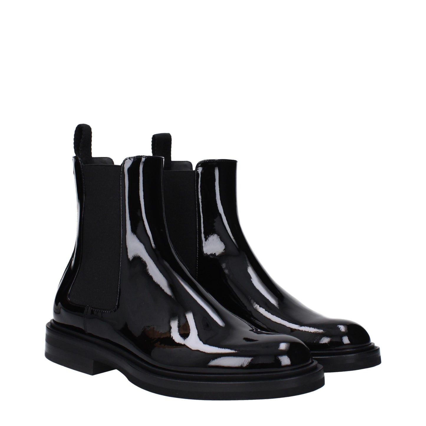 Dolce & Gabbana Black Leather Ankle Boots
